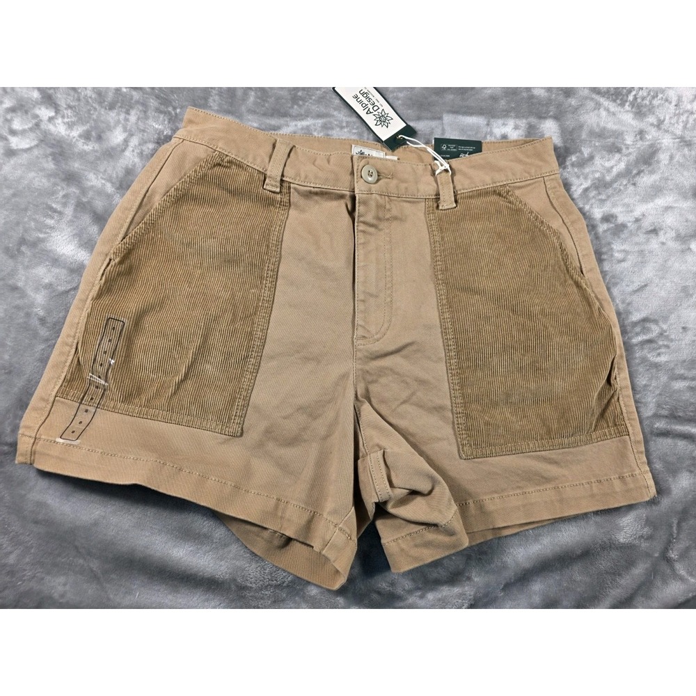 NWT Alpine Design Women's Sahara Sand Canvas/Corduroy Outdoor Shorts Size 8 - Picture 1 of 6